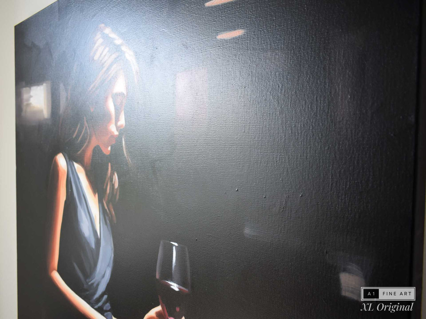 A Glass of Red (XL Original Painting) 🔴