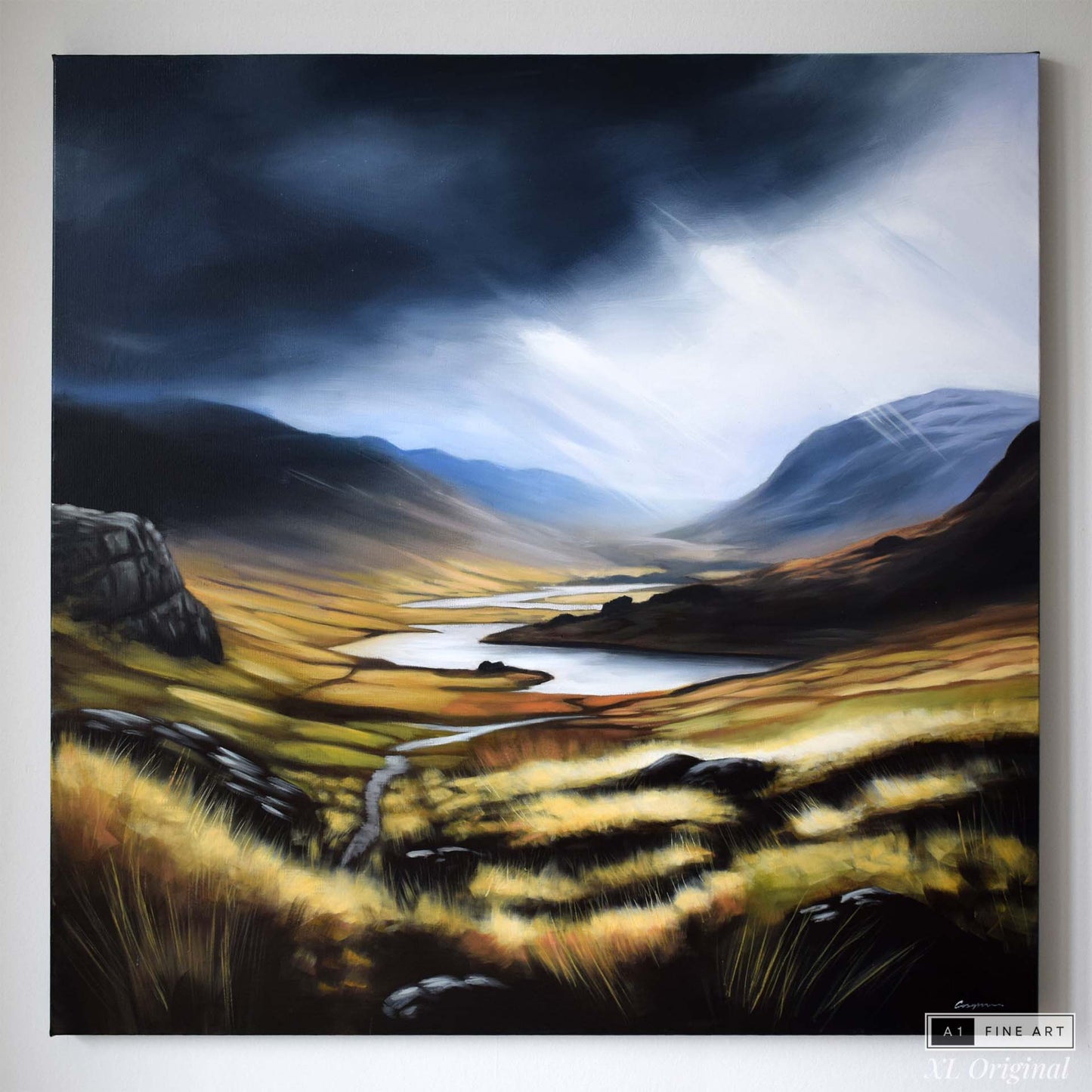 Storm Over the Lake District (XL Original Painting)