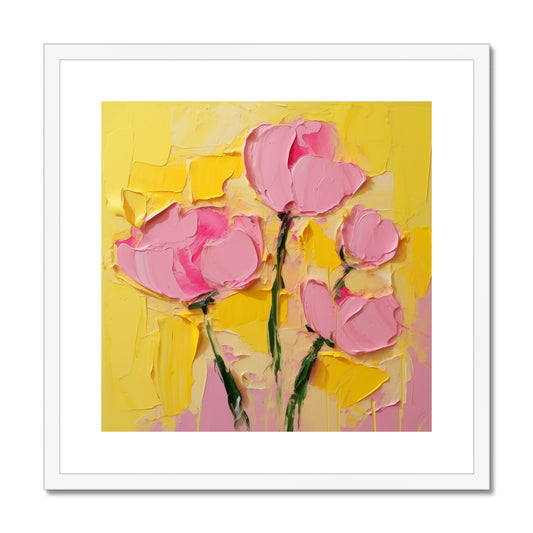 Peonies on Yellow
