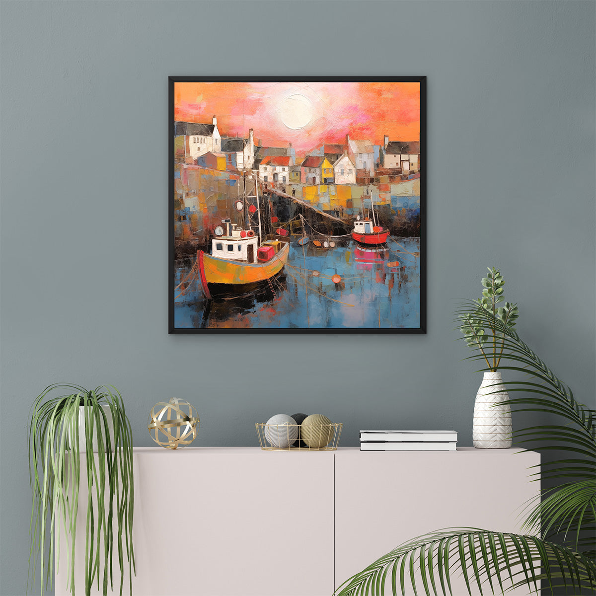 Days End at the Harbour - Textured Edition™