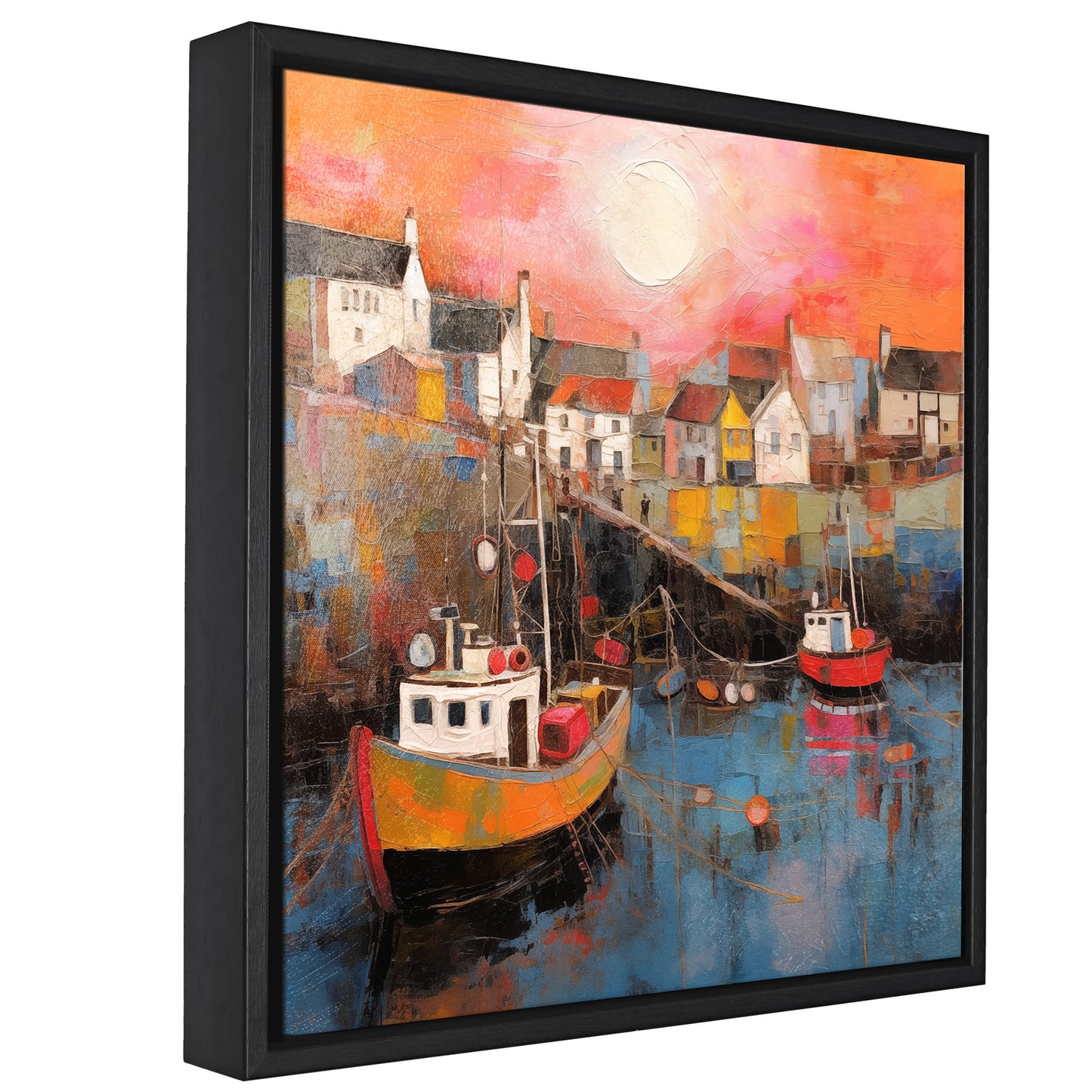 Days End at the Harbour - Textured Edition™