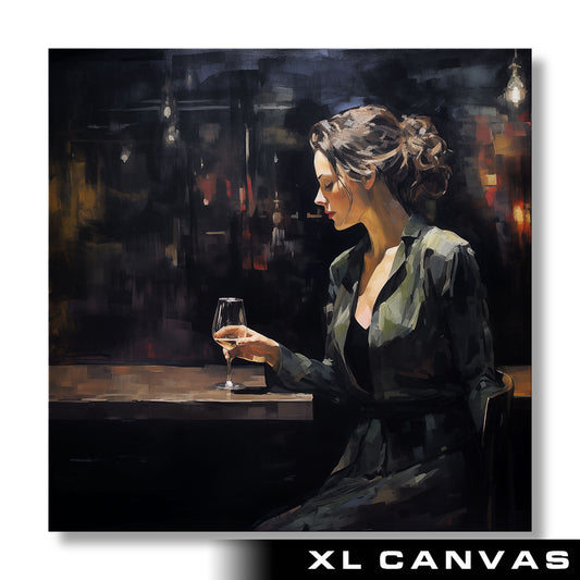 A Glass of White (XL Canvas)