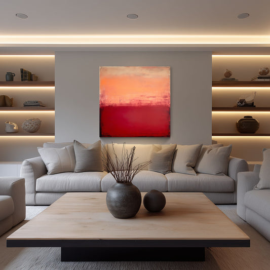 Muted Orange Red (XL Canvas)