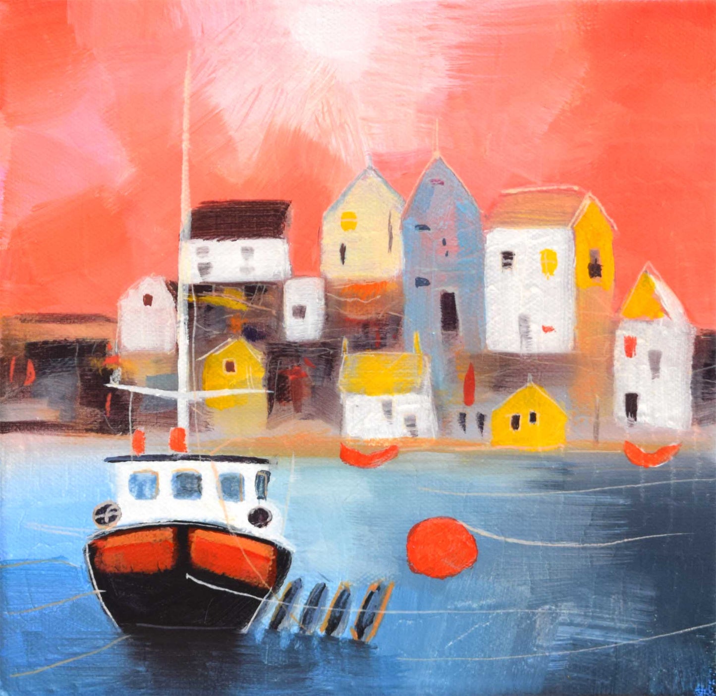 Evening at the Harbour (ORIGINAL PAINTING)