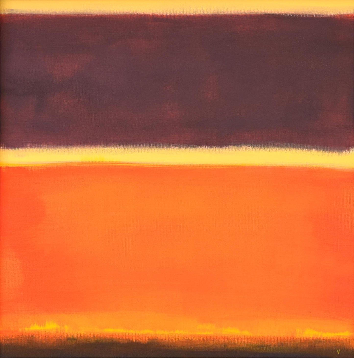 Muted Purple Orange (ORIGINAL PAINTING)