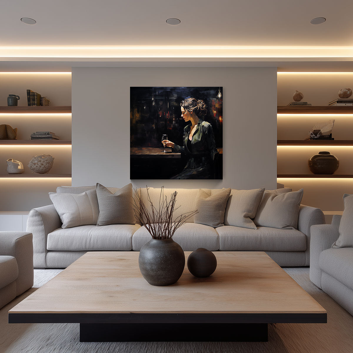 A Glass of White (XL Canvas)