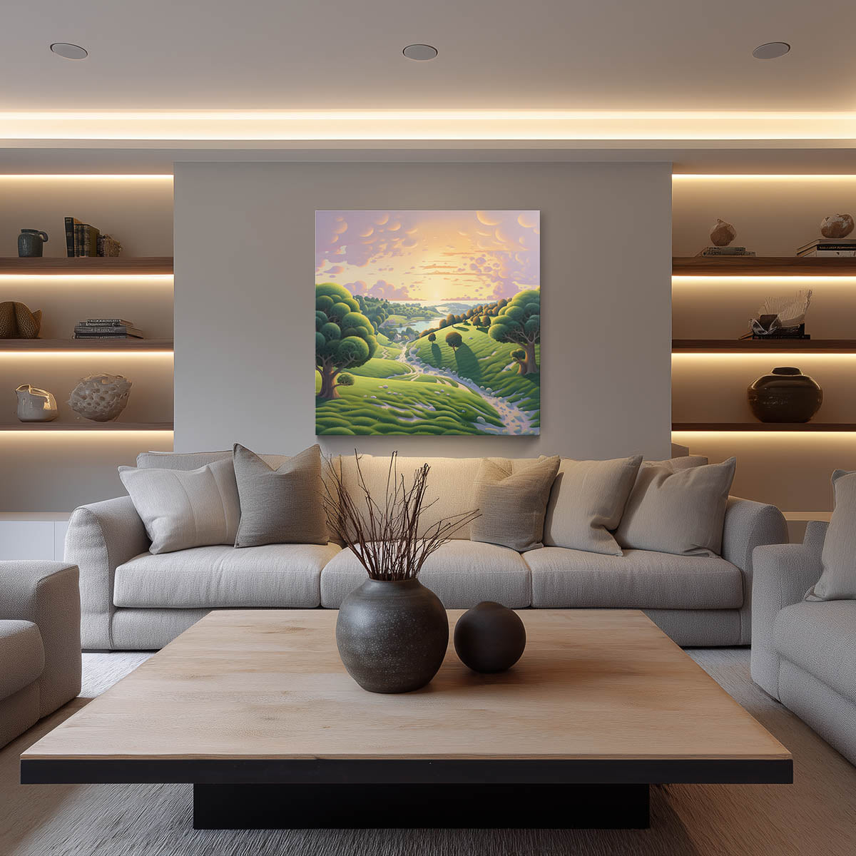 Rolling Shadows of Joy (XL Canvas)