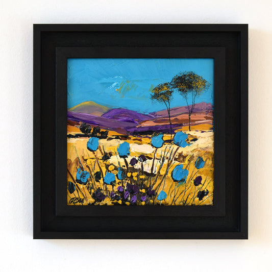 Blue Flower Fields (ORIGINAL PAINTING)