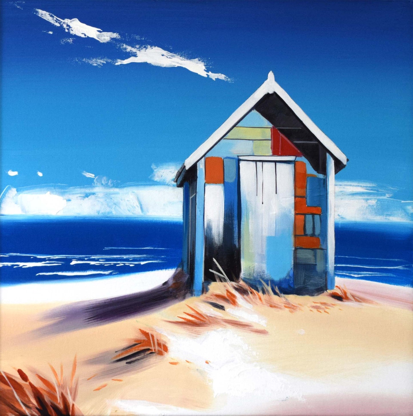 Beach Hut on the Dunes (ORIGINAL PAINTING)