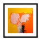 Peonies on Orange