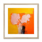 Peonies on Orange