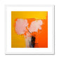 Peonies on Orange